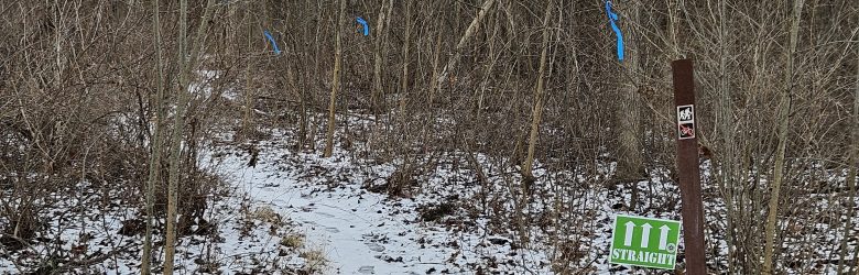 Winter Trail fest East Half Marathon and 5 Mile races in February in Brighton, Michigan.