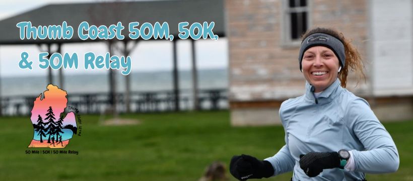Thumb Coast Ultra Marathon and Relay in Caseville, Michigan in April, 2025